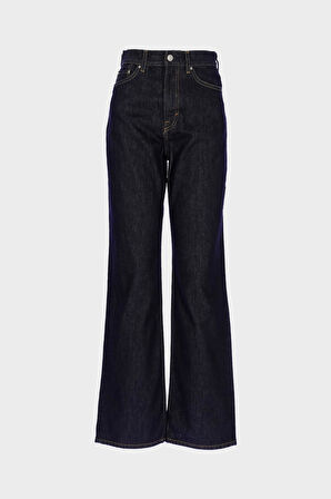 Eliza Koyu Mavi Yüksek Bel Patı Fermuarlı Jean Pantolon C 4518-119