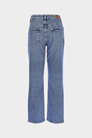 Sydney Yüksek Bel Açık Mavi Patı Fermuarlı Slim Fit Jean Pantolon C 4529-093