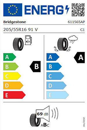 Bridgestone 205/55 R16 91V Turanza 6 Oto Yaz Lastiği (Üretim:2025)