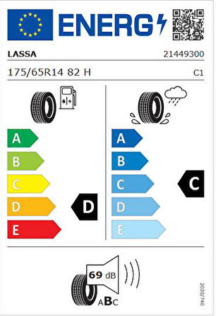 Lassa 175/65 R14 82H Greenways Oto Yaz Lastiği (Üretim:2024)