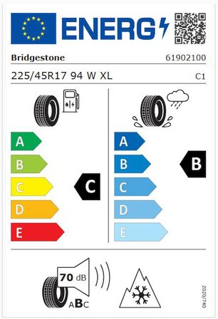 Bridgestone 225/45 R17 94W XL Turanza All Seasons 6 Oto 4 Mevsim Lastiği (Üretim: 2026)
