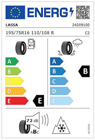 Lassa 195/75R16C 110/108R Multiways-C Oto 4 Mevsim Lastiği (Üretim: 2025)