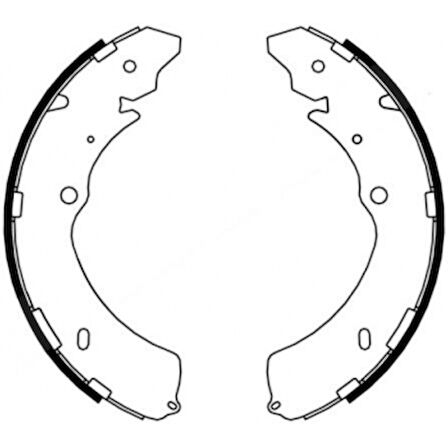 İsuzu Ticarı Arka Fren Pabuclu Balatası İsuzu D-Max 4x4 04>17 / D-Max 4x2 07>17 /d-Max 1.9 4x4 4x2 17>19 - Braxıs Ac0090