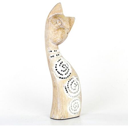 Euro Flora Ahşap Kedi Biblosu 14,5x8,5x45,5 Cm