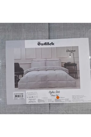 Özdilek Ranforce Çift Kişilik Uyku Seti Unique Gri