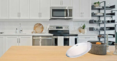 16 CM PAŞABAHÇE PAYREX CAM KAPAK (KULPSUZ)