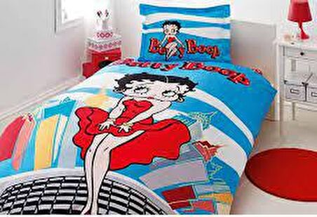 Özdilek Betty Boop City Çizgi Kahraman Ranforce Çocuk Nevresim Takımı