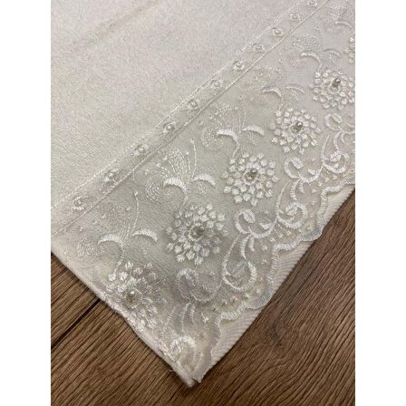 ÖZDİLEK BEYZA KREM HAVLU 50X90