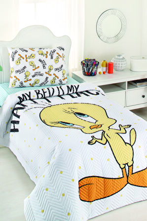 Özdilek Tweety Happy Tek Kişilik Lisanslı Kapitone Çocuk Nevresim Takımı