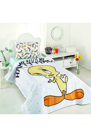 Özdilek Tweety Happy Tek Kişilik Lisanslı Kapitone Çocuk Nevresim Takımı