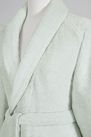 Sadem Organik Pine Şal Yaka Bornoz