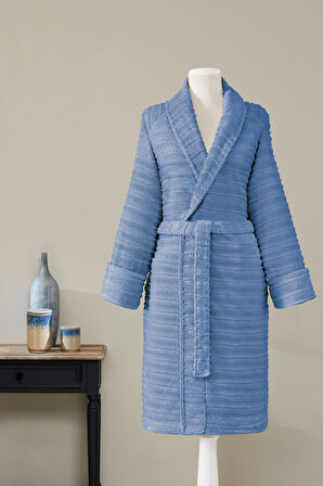 Sadem Organik Linden Şal Yaka Bornoz