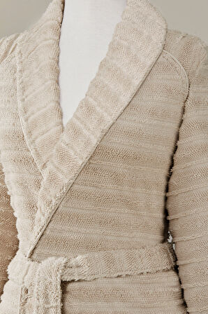 Sadem Organik Linden Şal Yaka Bornoz