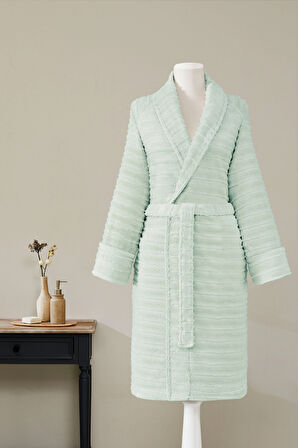 Sadem Organik Linden Şal Yaka Bornoz