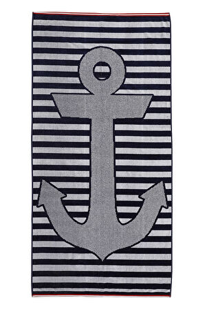 Özdilek Saint Tropez Giant Anchor Kadife Plaj Havlusu 101x188 cm
