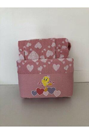 ÖZDİLEK TWEETY HEART PEMBE FREE SET 5/6