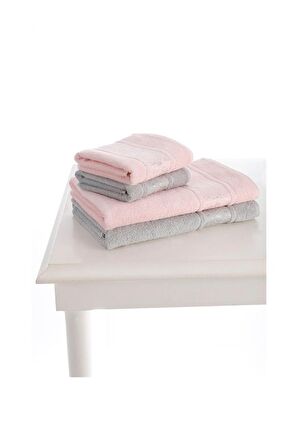 Özdilek Hamam Seti Camella Best Gri Pembe