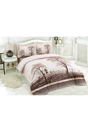 Özdilek Wood Tek Kişilik Lastikli Fitted Çarşaf Nevresim Takımı