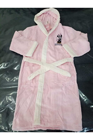 Özdilek MİNNİE HAPPY KAPS 9/10 YAŞ NAK PEMBE ÇOCUK BORNOZ