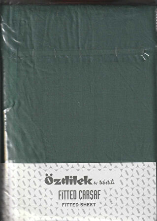 ÖZDİLEK ÇARŞAF LASTİKLİ YASTIK KILIFLI RANFORCE 100*200 ZUMRUT COLOURIST