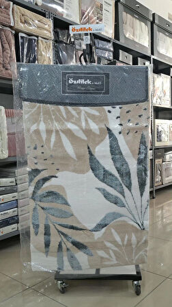 Özdilek 2'li Banyo Paspası - Klozet Takımı Flos Rish Aqua