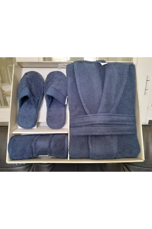 Özdilek Colourist Bornoz Takımı Lacivert S/M Beden