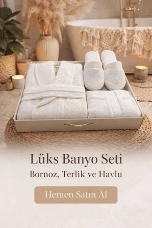 Colourist Krem Banyo Bornoz Seti (S/M)