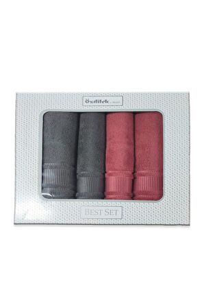 Özdilek Colourist Best Set (hamam Takımı) K.Gri-K.Mercan