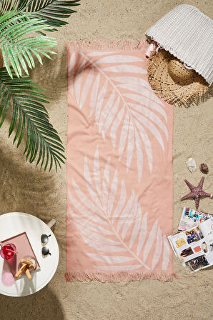 Özdilek Summer Leaf & Stripe 2'li Peştamal Plaj Havlusu 70x150 cm