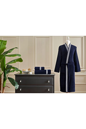 Özdilek Wonder Maskülen Kimono Bornoz S/M - Lacivert