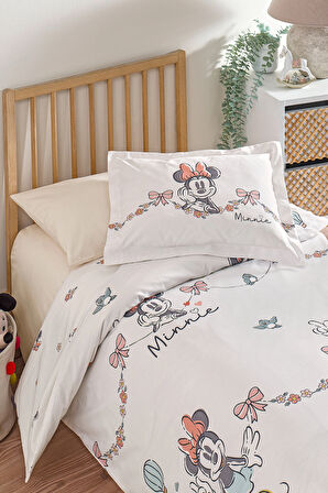 Özdilek Minnie Mouse Bowties Disney Lisanslı Bebek Nevresim Takımı