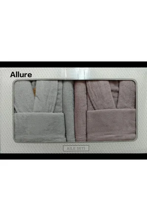 Allure Gri-pembe Aile Seti