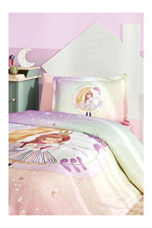 Tek Kişilik Lastikli Çarşaf Nevresim Takımı Sweet Dream