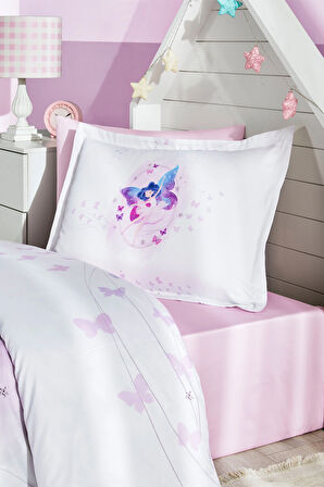 Özdilek Fairies Tek Kişilik Lastikli Çarşaf Nevresim Takımı