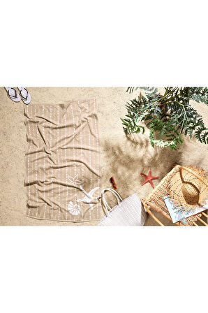 Özdilek Sun Beige Sand Plaj Havlusu 90x150 cm