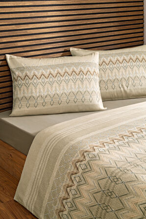 Özdilek Herringbone Çift Kişilik Soft Life Saten Nevresim Takımı