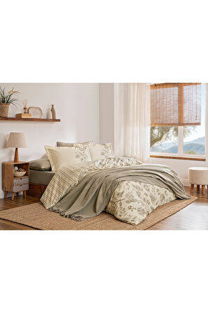 Özdilek Fresque Çift Kişilik Pikeli Nevresim Takımı