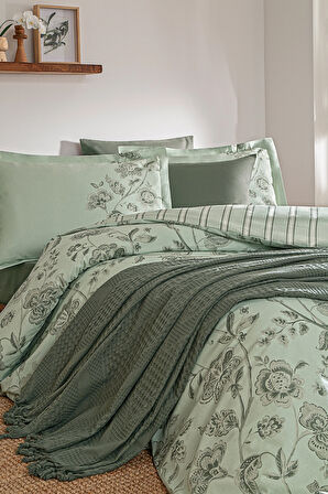 Özdilek Fresque Çift Kişilik Pikeli Nevresim Takımı