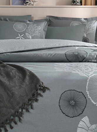 ÖZDİLEK PİKELİ NEVRESİM TAKIMI RANFORCE CORALLINO ANRASİT