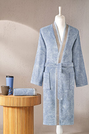 Özdilek Colorado Maskülen Kimono Bornoz Baba Seti