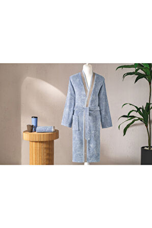 Özdilek Colorado Maskülen Kimono Bornoz Baba Seti