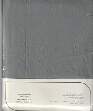Çarşaf Fitted Yastıklı Ranforce 120*200 Kul Gri Colourıst
