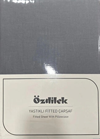 Özdilek Colourist Çift Kişilik Lastikli Çarşaf Takımı 160*200cm Kül Gri