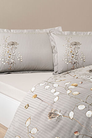 Özdilek Lunaria Tek Kişilik Nevresim Takımı Gri