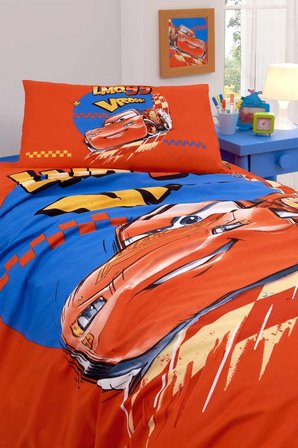 Özdilek Cars Neon Drift Tek Kişilik Disney Lisanslı Lastikli Çocuk Nevresim Takımı