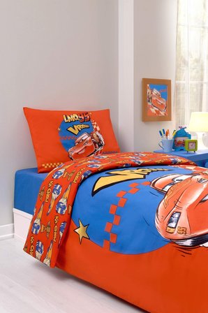 Özdilek Cars Neon Drift Tek Kişilik Disney Lisanslı Lastikli Çocuk Nevresim Takımı