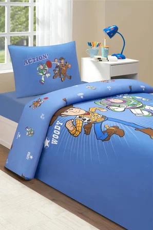 Toy Story Action Tek Kişilik Disney Lisanslı Lastikli Çocuk Nevresim Takımı