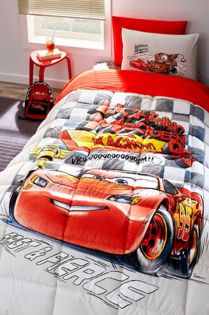 Özdilek Cars Mcquenn SP Tek Kişilik Disney Lisanslı Lastikli Çarşaf Çocuk Uyku Seti