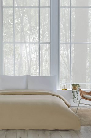 Özdilek Colourist Bambu Çift Kişilik Pike Takımı Bej Rengi Ev Tekstili