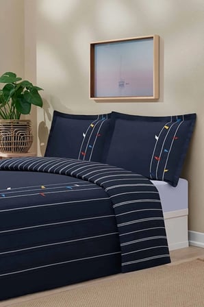 Nevresim Takımı  Fitted Car Ranforce King Size (battal Boy) Lacıv Fore Shore